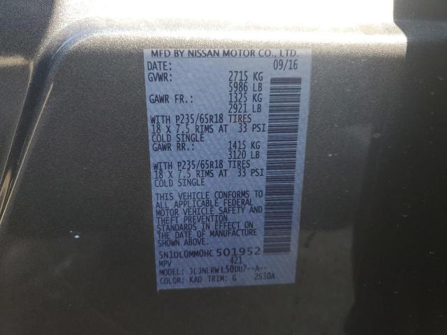 5N1DL0MM0HC501952 Infiniti QX60