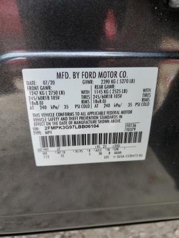 2FMPK3G97LBB06104 Ford EDGE SE