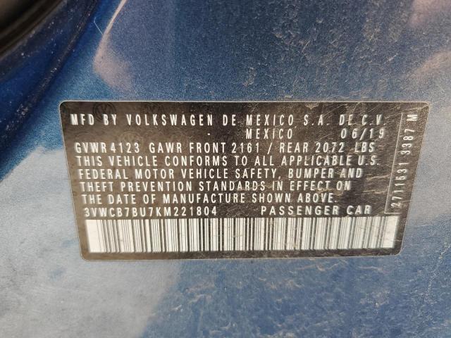 3VWCB7BU7KM221804 Volkswagen JETTA S