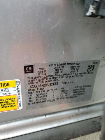 5GAKRAKD9FJ373983 Buick Enclave