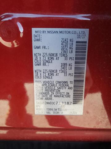 5N1AT2MV0JC713182 Nissan ROGUE S