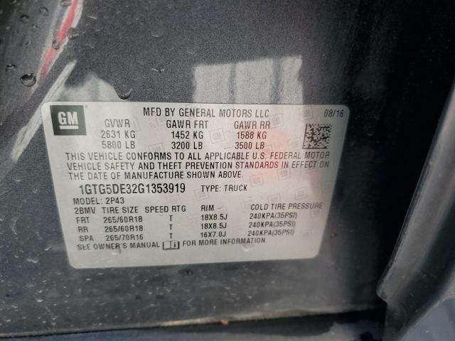 1GTG5DE32G1353919 GMC CANYON SLT