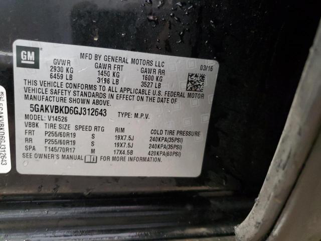 5GAKVBKD6GJ312643 Buick Enclave
