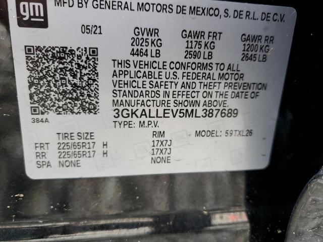3GKALLEV5ML387689 GMC TERRAIN SL