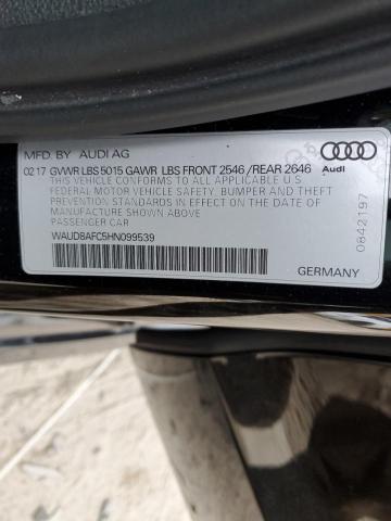 WAUD8AFC5HN099539 Audi A6 Premium Plus