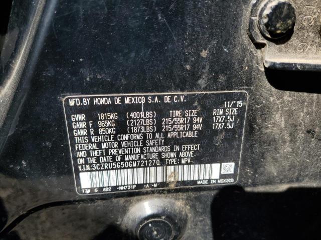 3CZRU5G50GM721270 Honda HR-V EX