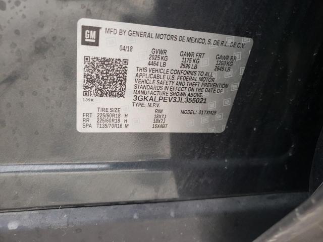 3GKALPEV3JL355021 GMC Terrain Slt