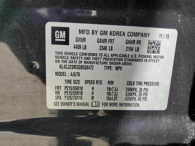 KL4CJ2SM3GB558472 Buick Encore Sport Touring
