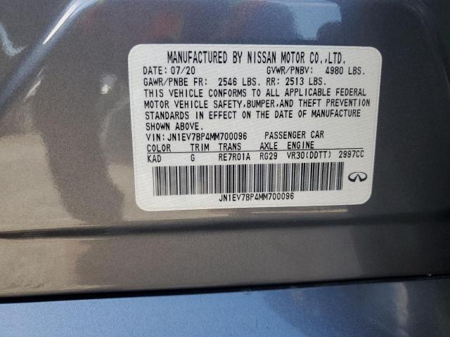 JN1EV7BP4MM700096 Infiniti Q50 LUXE