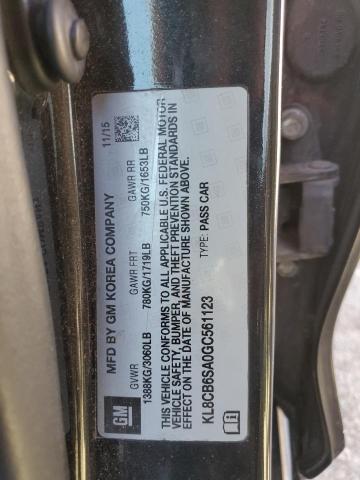 KL8CB6SA0GC561123 Chevrolet SPARK LS
