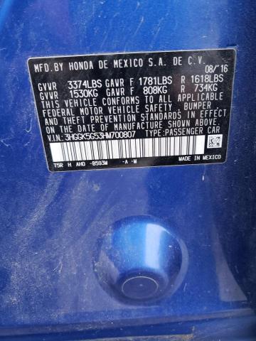 3HGGK5G53HM700807 Honda FIT LX
