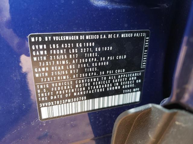 3VVDX7B23PM380769 Volkswagen TAOS S