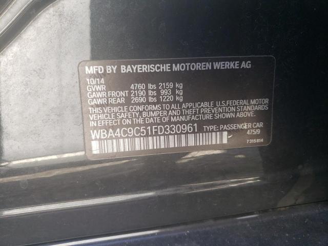 WBA4C9C51FD330961 BMW 428 Xi Gran Coupe Sulev
