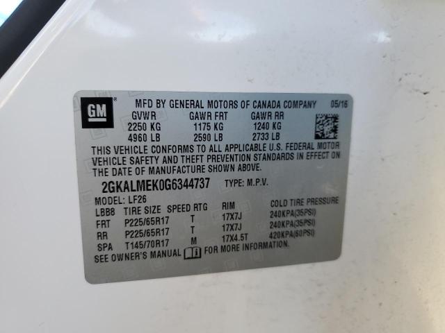 2GKALMEK0G6344737 GMC Terrain Sle