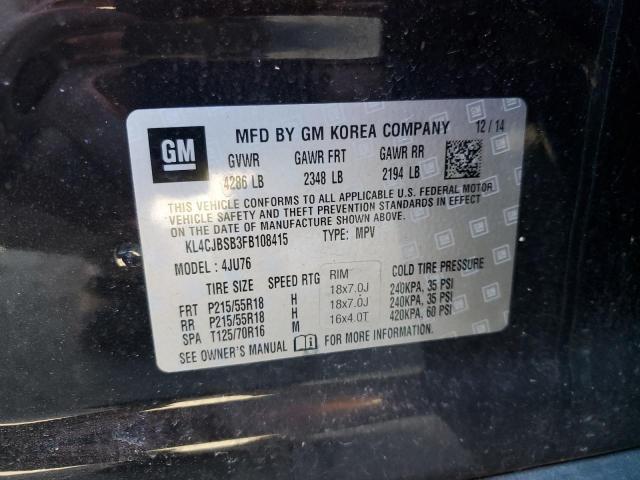 KL4CJBSB3FB108415 Buick Encore Convenience