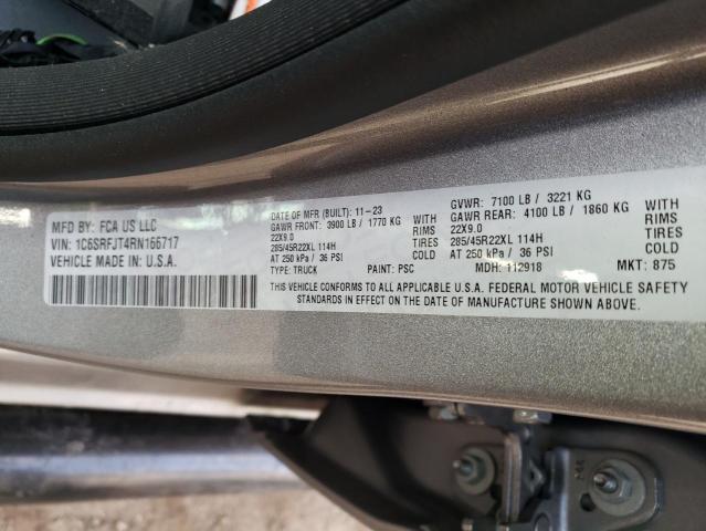 1C6SRFJT4RN166717 RAM 1500 Laie