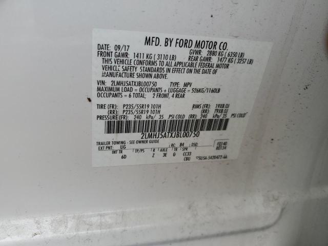 2LMHJ5ATXJBL00750 Lincoln MKT
