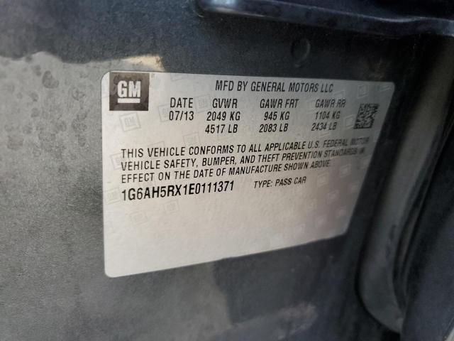 1G6AH5RX1E0111371 Cadillac ATS LUXURY