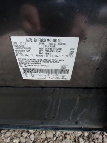 1FM5K8D80GGA46732 Ford EXPLORER XLT