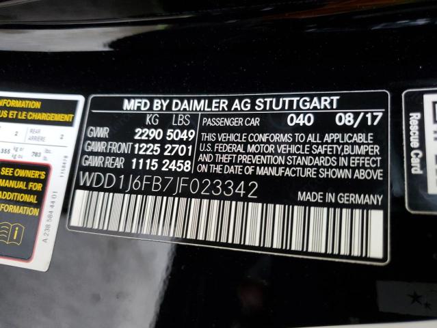 WDD1J6FB7JF023342 Mercedes-Benz E 400