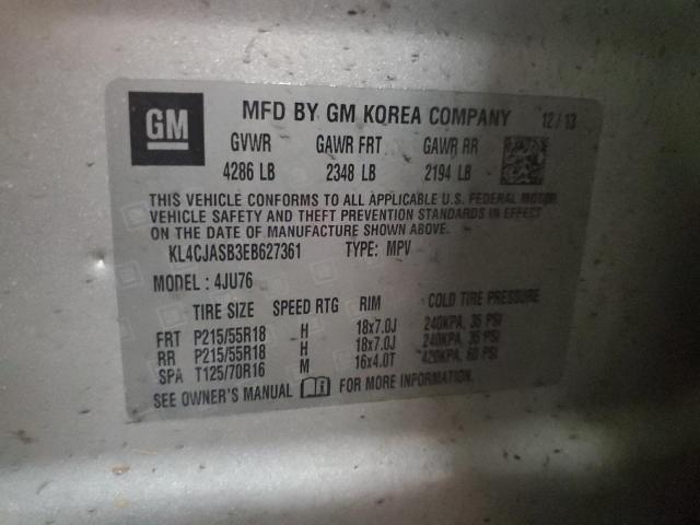 KL4CJASB3EB627361 Buick Encore
