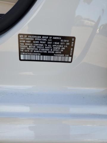 1VWAA7A32JC026793 Volkswagen PASSAT S