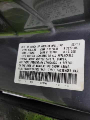 19UUB3F3XJA001443 Acura TLX