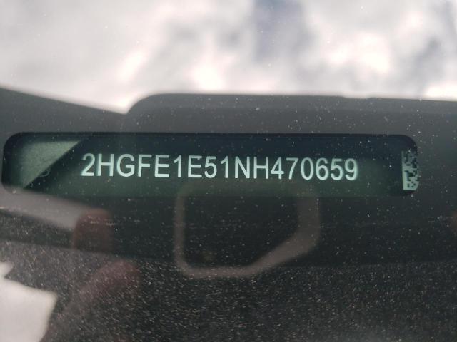 2HGFE1E51NH470659 Honda CIVIC SI