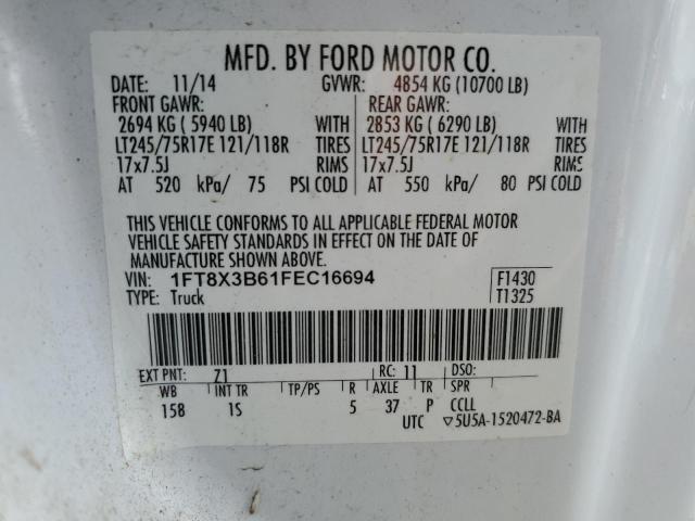 1FT8X3B61FEC16694 Ford F350 Super Duty