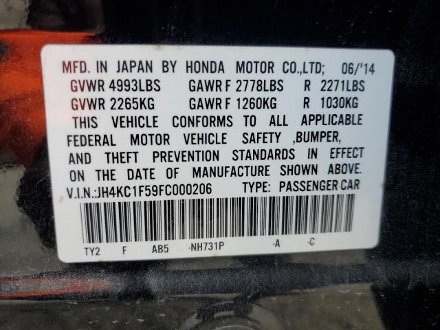 JH4KC1F59FC000206 Acura RLX TECH