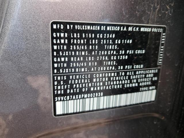 3VVCB7AX8PM002938 Volkswagen Tiguan Se R-line Black