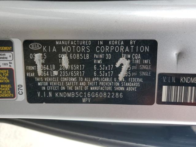 KNDMB5C16G6082286 KIA SEDONA LX