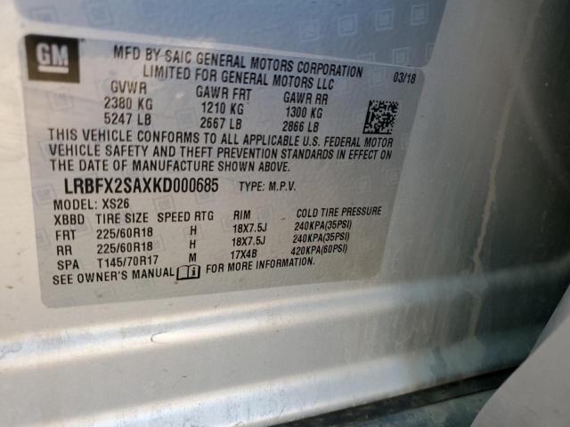 LRBFX2SAXKD000685 Buick Envision Essence