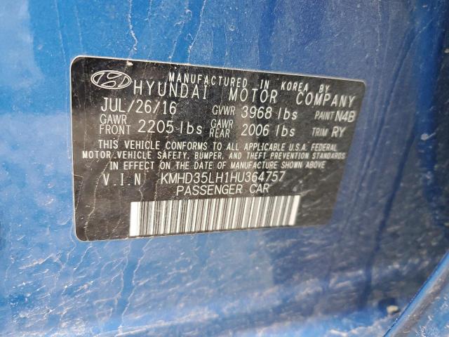 KMHD35LH1HU364757 Hyundai ELANTRA GT