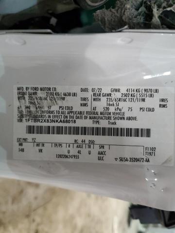 1FTBR2X83NKA68018 Ford Transit T-250