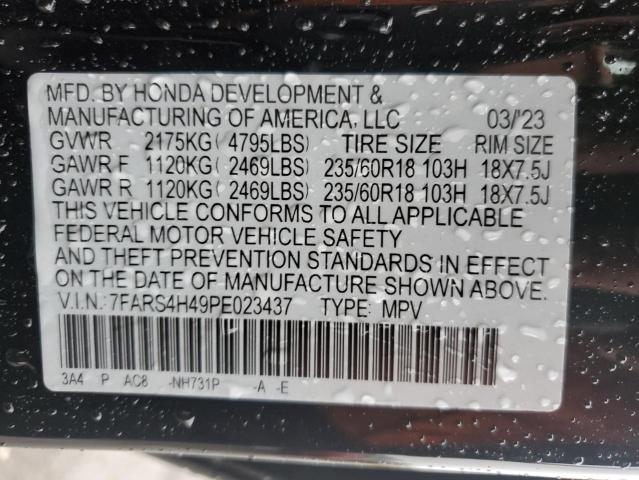 7FARS4H49PE023437 Honda CR-V EX