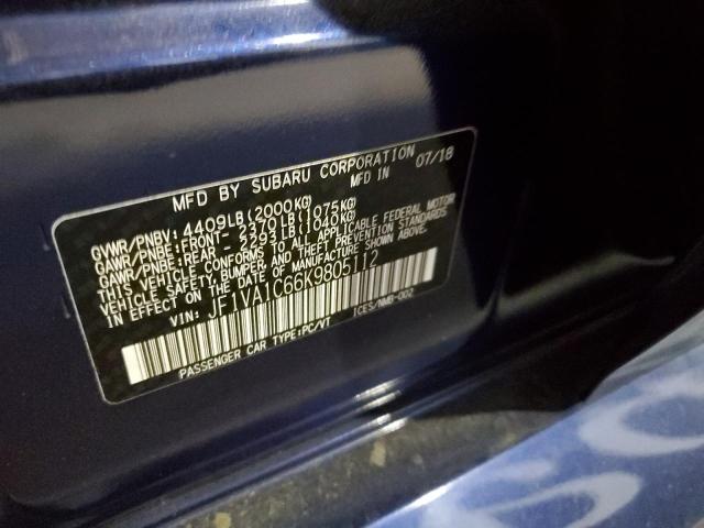 JF1VA1C66K9805112 Subaru Wrx Premium