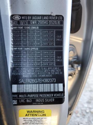 SALFR2BG7EH382373 Land Rover LR2 HSE