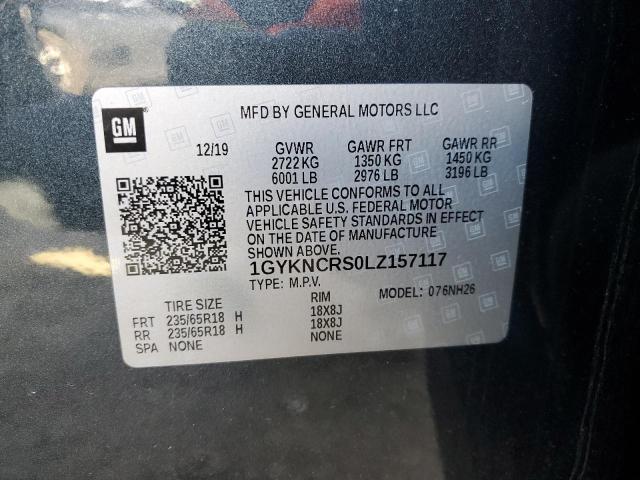 1GYKNCRS0LZ157117 Cadillac Xt5 Premium Luxury
