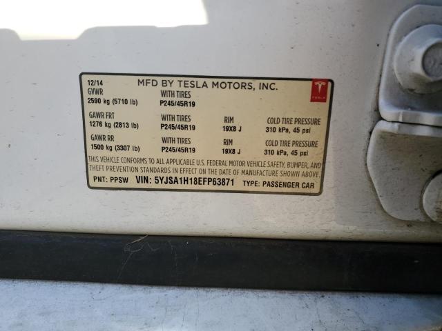 5YJSA1H18EFP63871 Tesla MODEL S