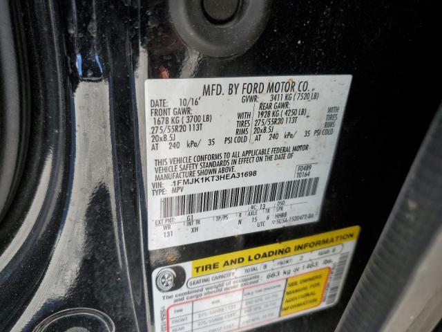 1FMJK1KT3HEA31698 Ford Expedition El Limited