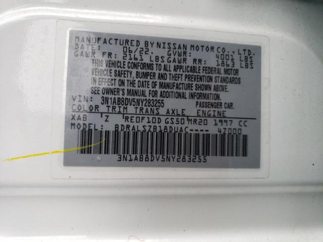 3N1AB8DV5NY283255 Nissan SENTRA SR