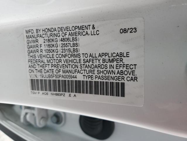19UUB5F50PA005944 Acura Tlx Tech A