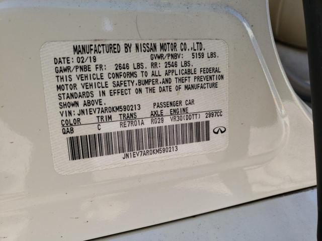 JN1EV7AR0KM590213 Infiniti Q50 LUXE