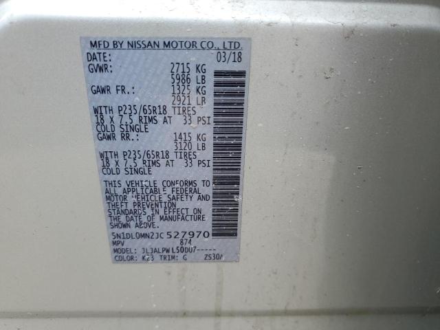 5N1DL0MN2JC527970 Infiniti QX60