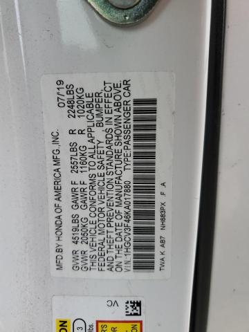 1HGCV3F46KA017880 Honda Accord Hybrid Ex