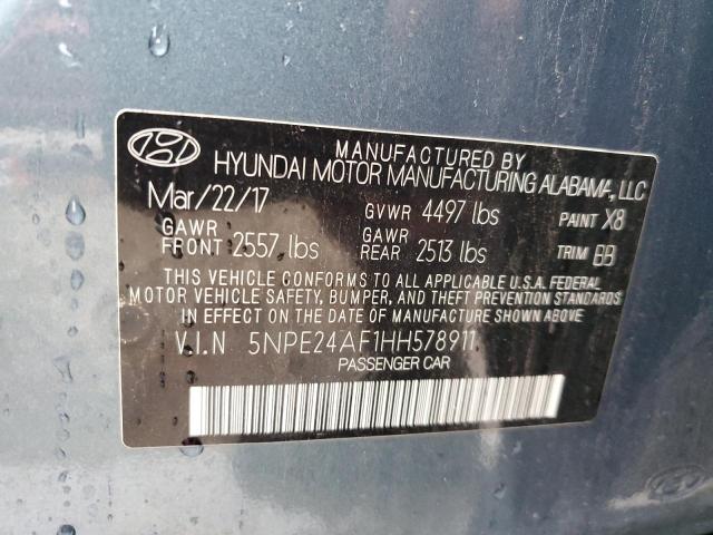5NPE24AF1HH578911 Hyundai SONATA SE