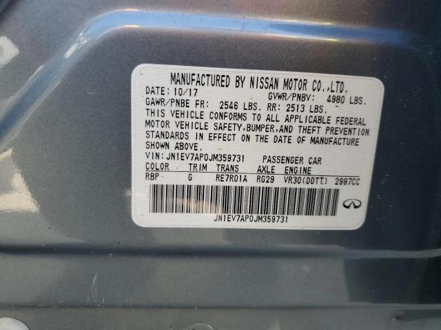 JN1EV7AP0JM359731 Infiniti Q50 LUXE
