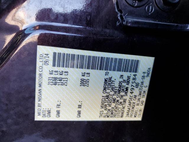 1N4AA5AP5EC497584 Nissan MAXIMA S
