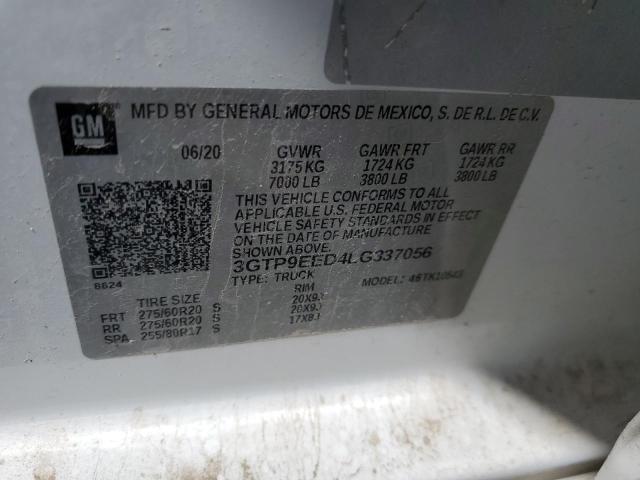 3GTP9EED4LG337056 GMC Sierra K1500 At4